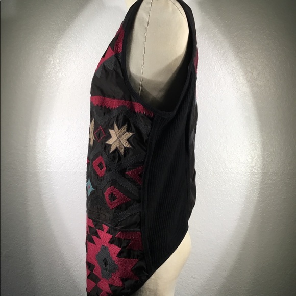 Biya by Johnny Was Zipper Elaile Vest in Wild West M NWT - Picture 2 of 4